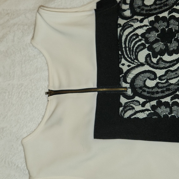 Worthington Black and Cream Lace Blouse - Picture 5 of 5